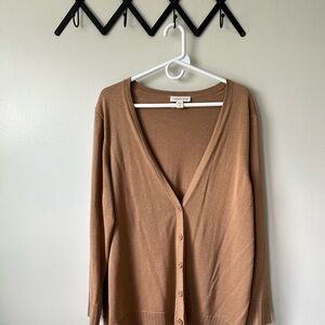 Coldwater Creek Light Brown Cardigan Sweater